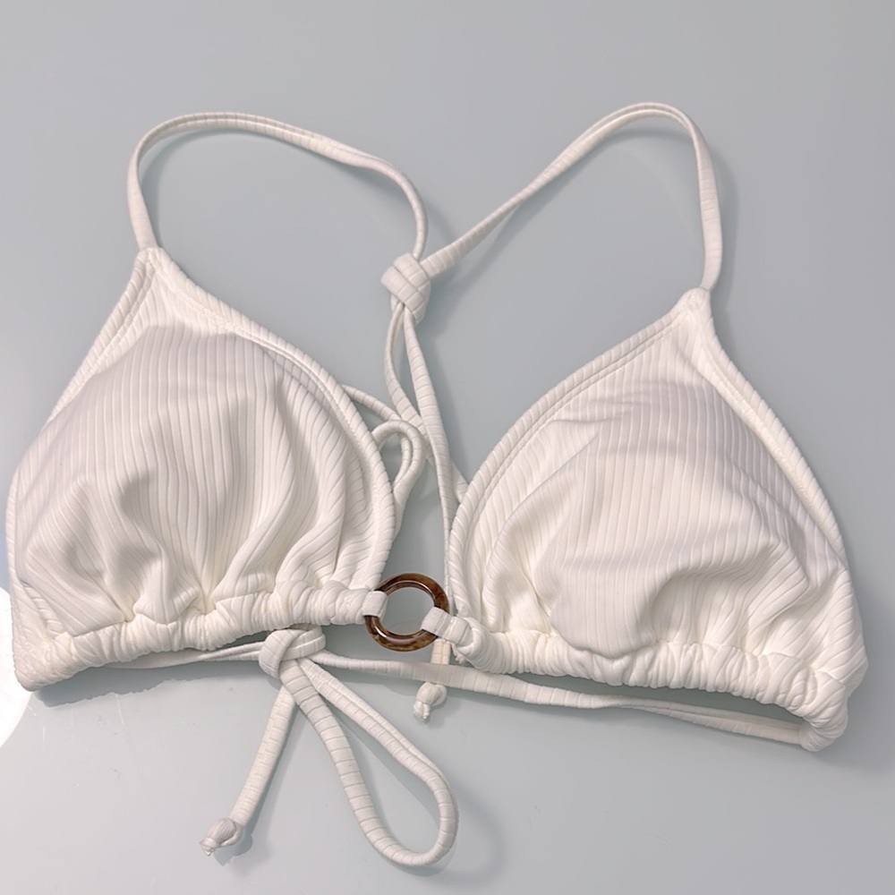White String Bikini Top - Picture 1 of 3